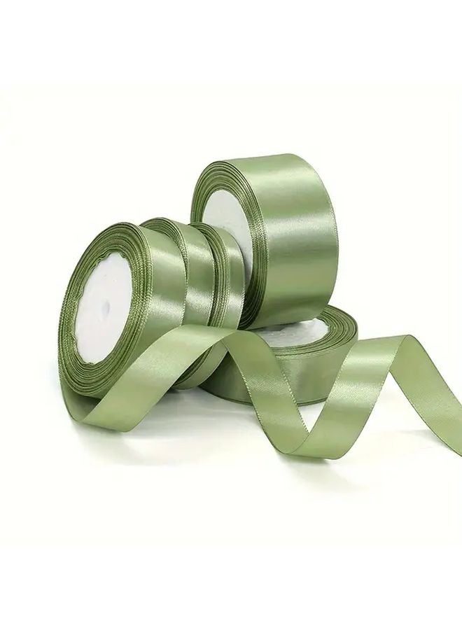 Sage Green Polyester Ribbon 0 59 Inch Wide 1 Roll For Gift Wrapping Wedding Decor DIY Crafts - Image 2